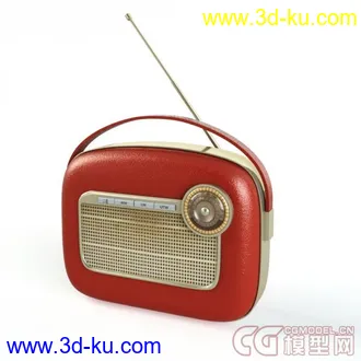 3D打印模型Old Radio收音机的图片