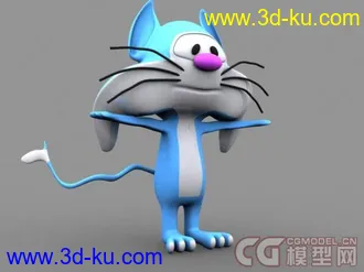 3D打印模型可爱小猫咪的图片