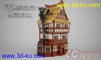 3D打印模型Medieval house的图片