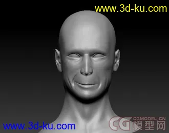 3D打印模型发了半天时间做的布鲁斯威利斯，各位觉的像点吗？《时间关系材质是用zbrush随便弄的》的图片