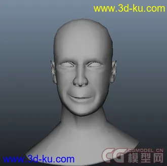 3D打印模型发了半天时间做的布鲁斯威利斯，各位觉的像点吗？《时间关系材质是用zbrush随便弄的》的图片