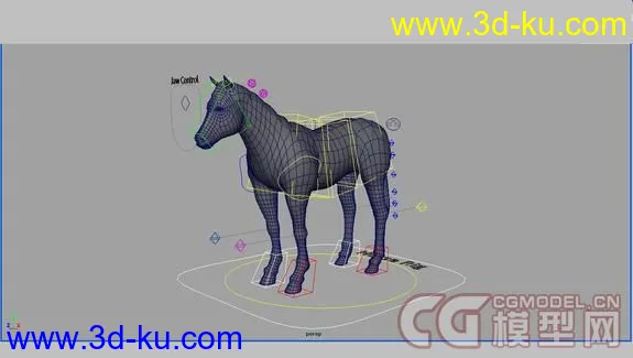 Horse绑定的马模型的图片1