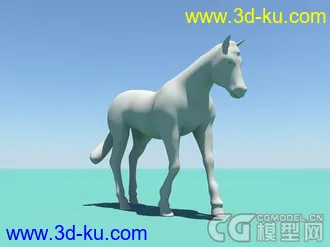 3D打印模型Horse绑定的马的图片