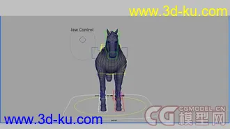 3D打印模型Horse绑定的马的图片