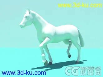 3D打印模型Horse绑定的马的图片