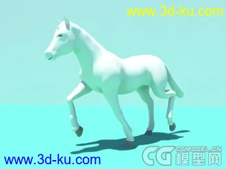 3D打印模型Horse绑定的马的图片