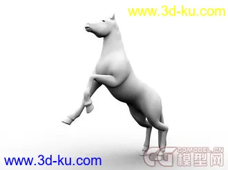 3D打印模型Horse绑定的马的图片