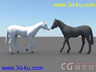 3D打印模型Horse绑定的马的图片