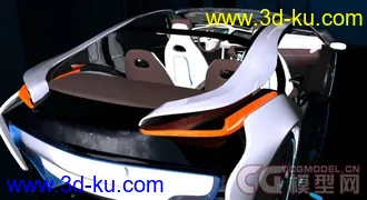 3D打印模型BMW  概念车i8 加内饰 贴图 材质 场景的图片