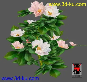 3D打印模型茶花的图片