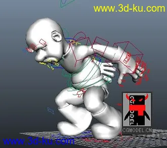 3D打印模型完美绑骨，可做任意动作，任何表情！！（不要用于商业用途）的图片