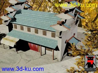 3D打印模型古代场景3个- -~刚学的时候做的。。。的图片