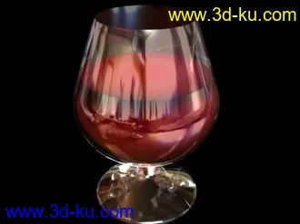 3D打印模型带破碎动作的酒杯（动作+贴图）的图片