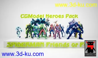 3D打印模型（集合）Spiderman Friends or Foe的图片