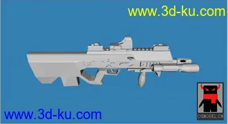 3D打印模型个人大幅度改造mp7a3（伪）no m7a3····的图片