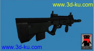 3D打印模型个人大幅度改造mp7a3（伪）no m7a3····的图片