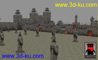 3D打印模型《丝路传说》游戏 秦始皇陵入口（局部）的图片