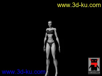 3D打印模型裸女，有绑定哦！的图片