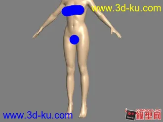 3D打印模型某H游戏女裸模的图片