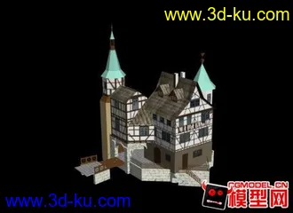 3D打印模型3D古城堡场景的图片