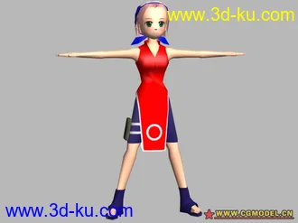 3D打印模型火影小樱（低模）的图片