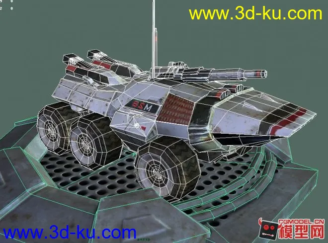 科幻装甲车模型的图片1