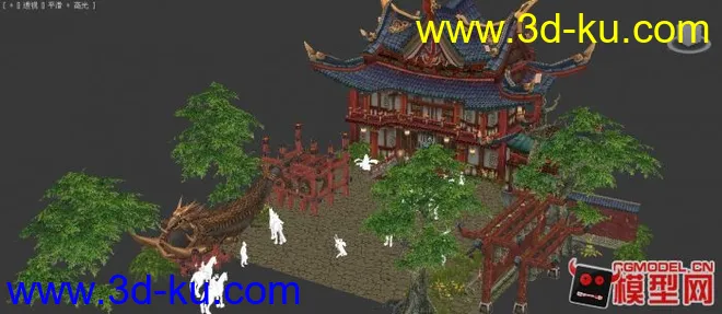 《轩辕传奇》之轩辕城皇屋及其它3D场景模型下载的图片4