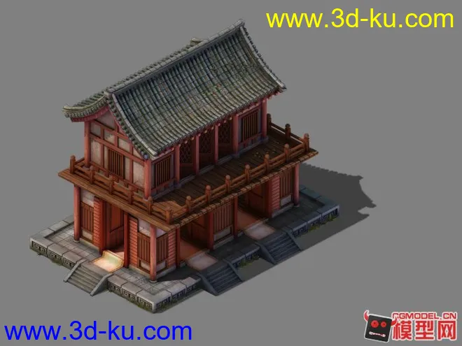中国古建筑模型下载《有材质贴图》的图片1