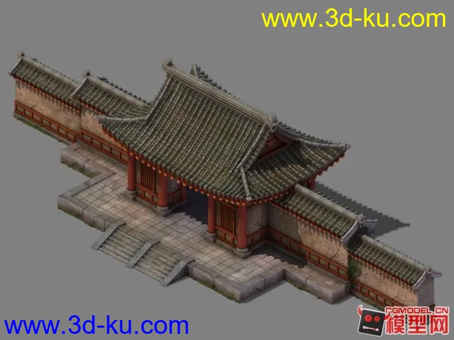 中国古建筑模型下载《有材质贴图》3 《帮忙顶下》 谢谢~！！的图片1