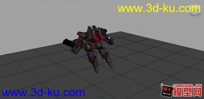 原创黑神机甲、有绑定、可变形模型的图片4