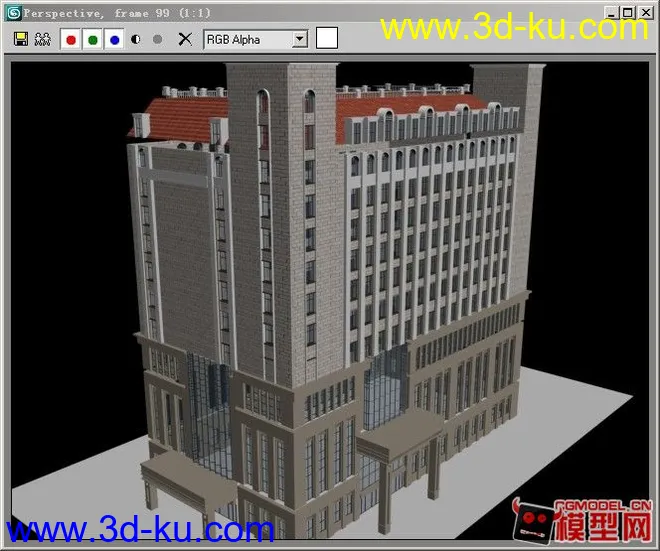 欧式办公楼模型的图片1