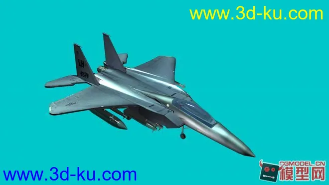 银灰色f15战斗机模型的图片2