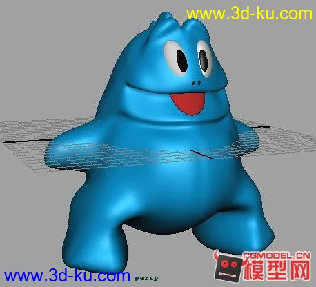 蓝色Q龙模型的图片1