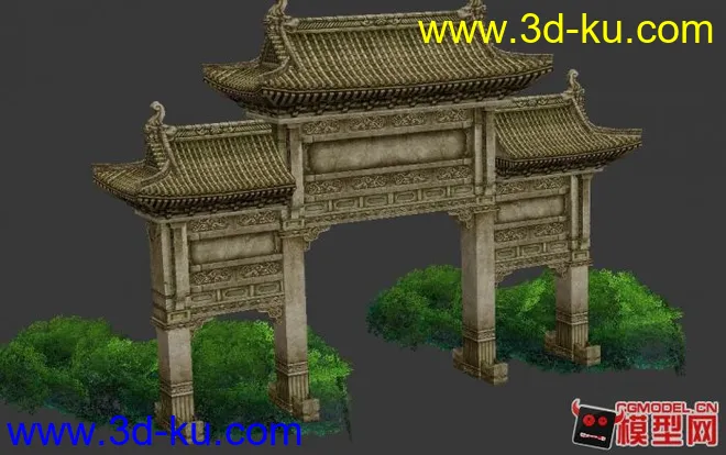 中国古代游戏牌坊模型一枚。的图片1