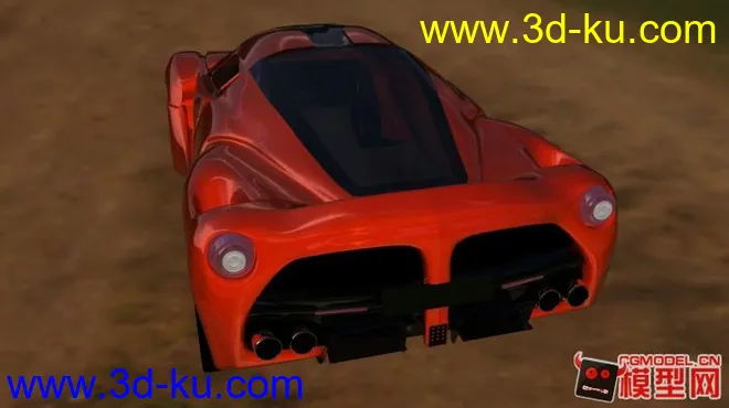 法拉利La Ferrari(新手画，不像)模型的图片1