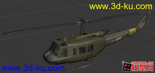 [Lock On] 美国贝尔 UH-1H 直升机 模型下载带贴图的图片1