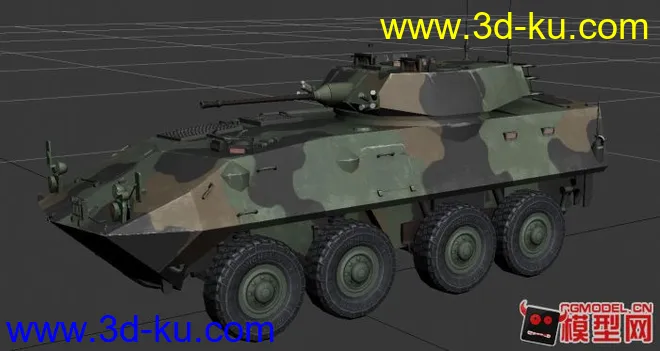 LAV-25 食人鱼装甲车 模型下载 带贴图的图片1