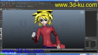 3D打印模型3D   maya   萝莉     美少女     动漫     可爱的图片