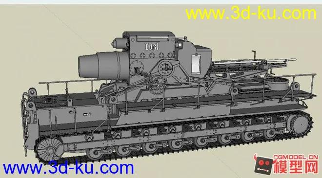 卡尔巨炮短炮模型的图片1