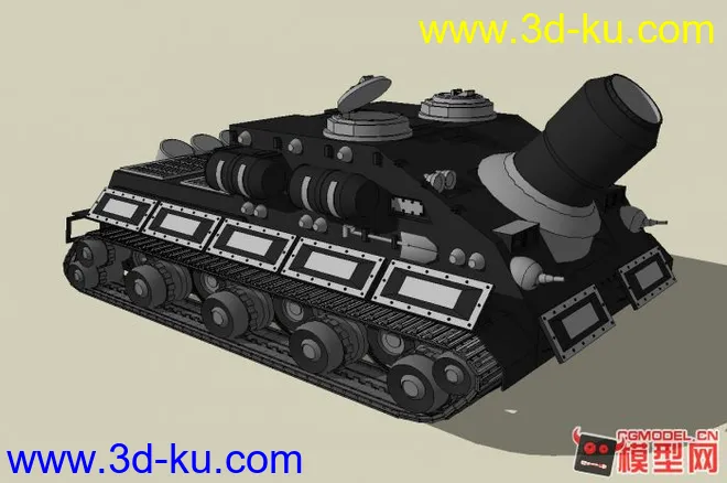 q版坦克一辆模型的图片1