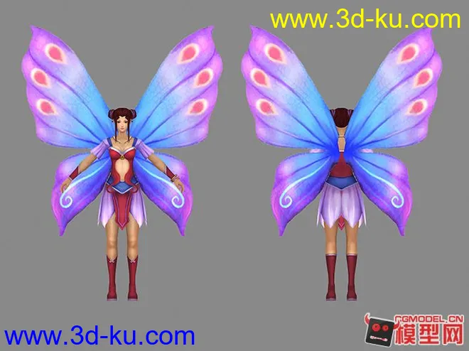 蝶妖3D模型，非常棒的模型的图片1