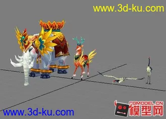 3D打印模型发几匹动物坐骑2~~~~的图片