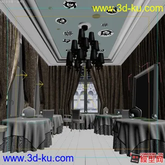 3D打印模型欧式餐厅的图片