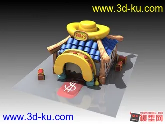 3D打印模型习作Q小屋的图片