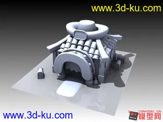 3D打印模型习作Q小屋的图片