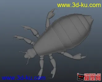 3D打印模型发个以前做的虫子，貌似是叫扁虱，哈哈。的图片