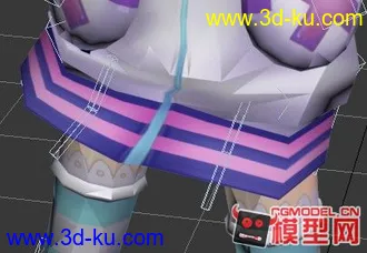 3D打印模型海王星－连帽衫女孩(有绑定骨骼) MAX 2012的图片