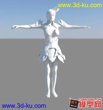 3D打印模型游戏女角色的图片