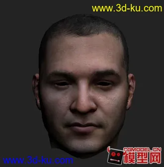 3Dmax人物头部模型的图片