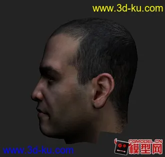 3Dmax人物头部模型的图片